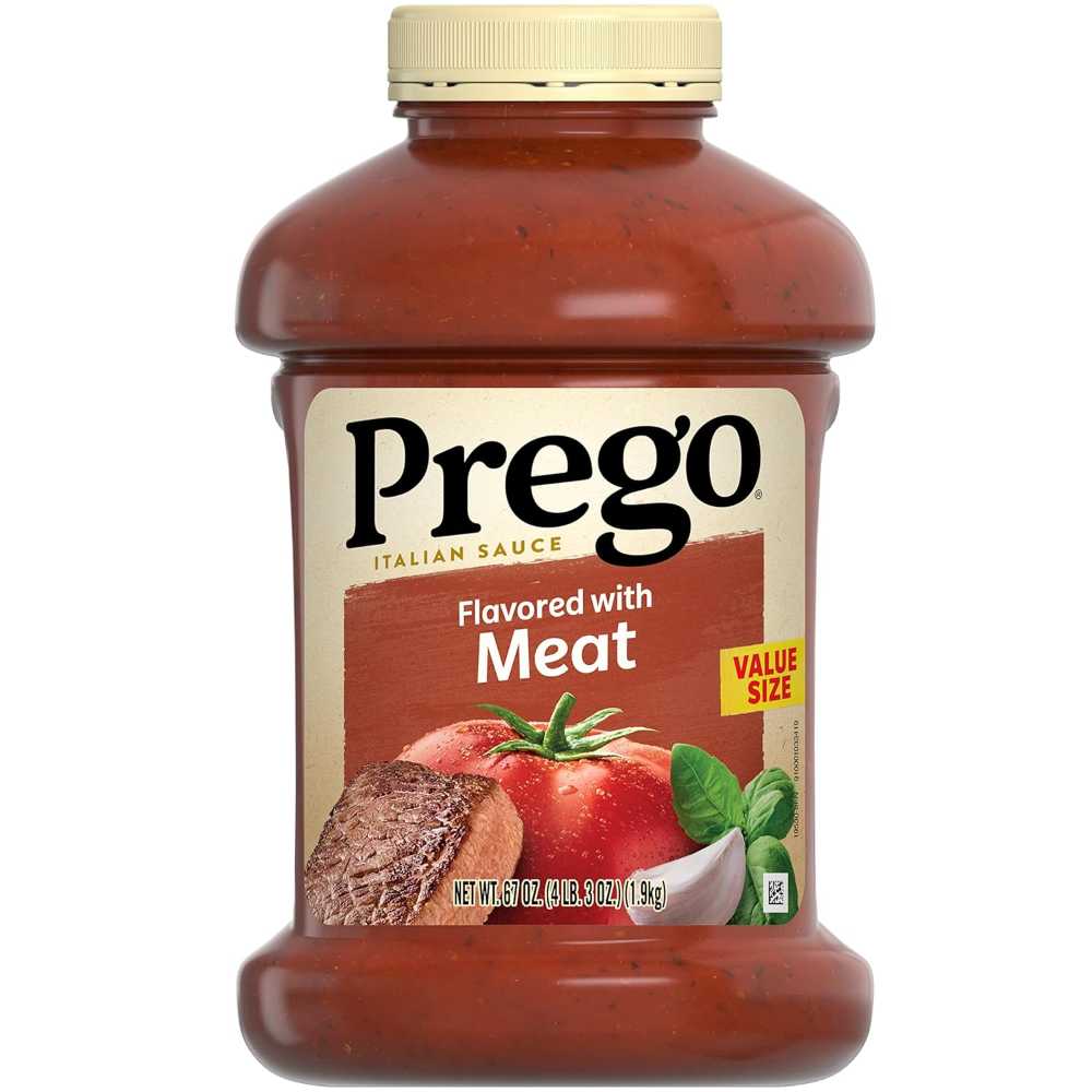 Prego Italian Tomato Pasta Sauce Flavored w/ Meat, 67 oz.