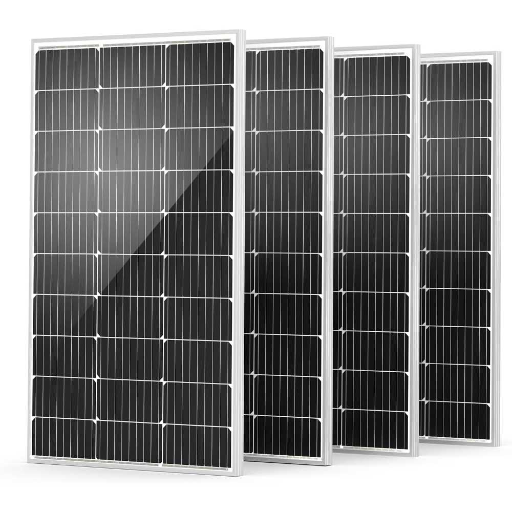 4-Pack HQST 100W 9BB Monocrystalline Solar Panel ($39.75/Each)
