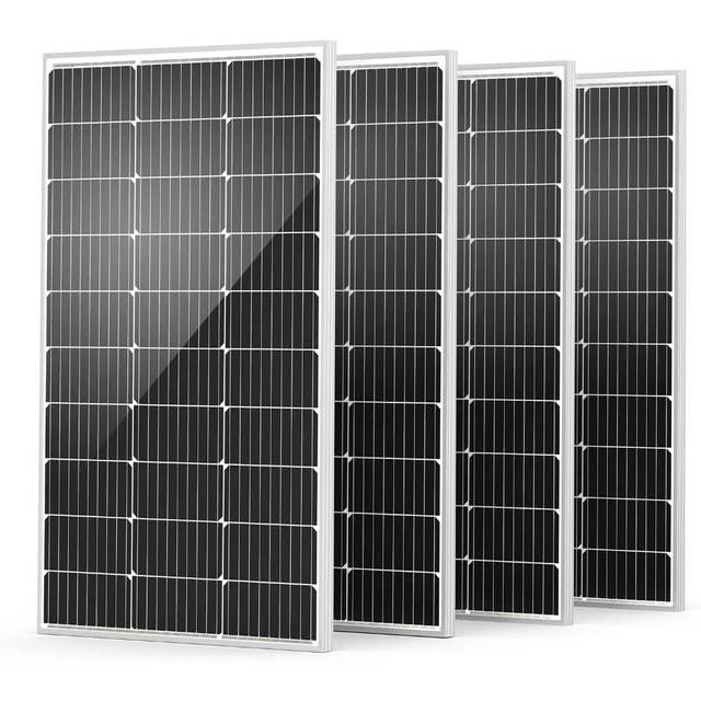 4-Pack HQST 100W 9BB Monocrystalline Solar Panel ($39.75/Each)