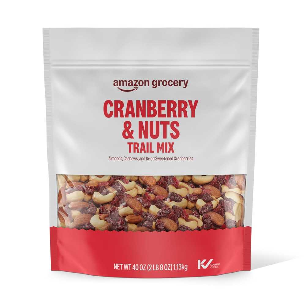Amazon Grocery Cranberry & Nuts Trail Mix, 40 oz.