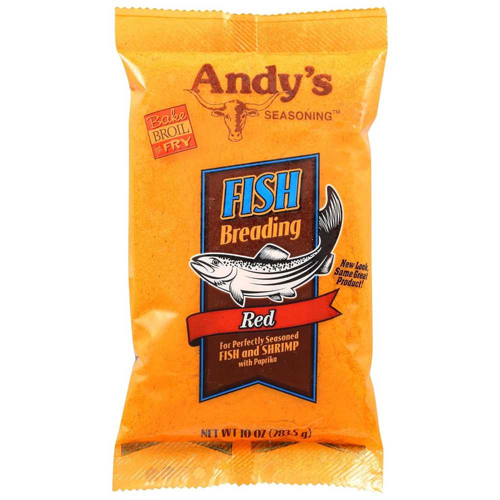 6-Pack Andy's Fish Breading, 10 oz. (Red)