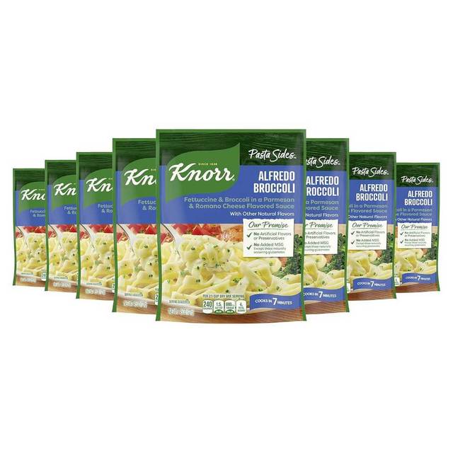 8-Pack Knorr Alfredo Broccoli Pasta Sides Dish, 4.5 oz.