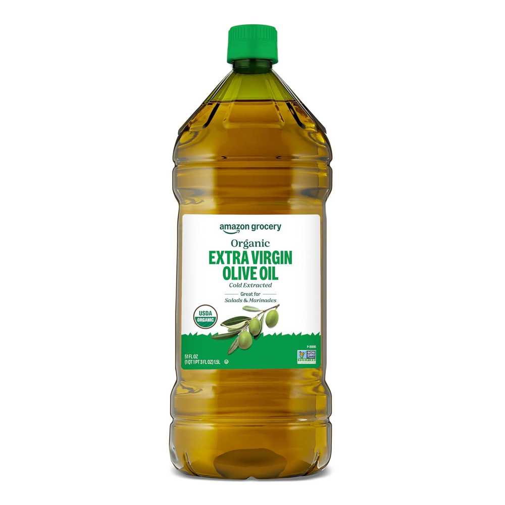 Amazon Grocery Organic Extra Virgin Olive Oil, 51 oz.