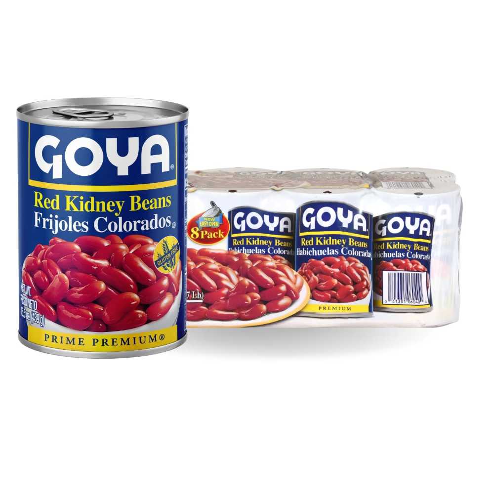 8-Pack Goya Red Kidney Beans, 15.5 oz.