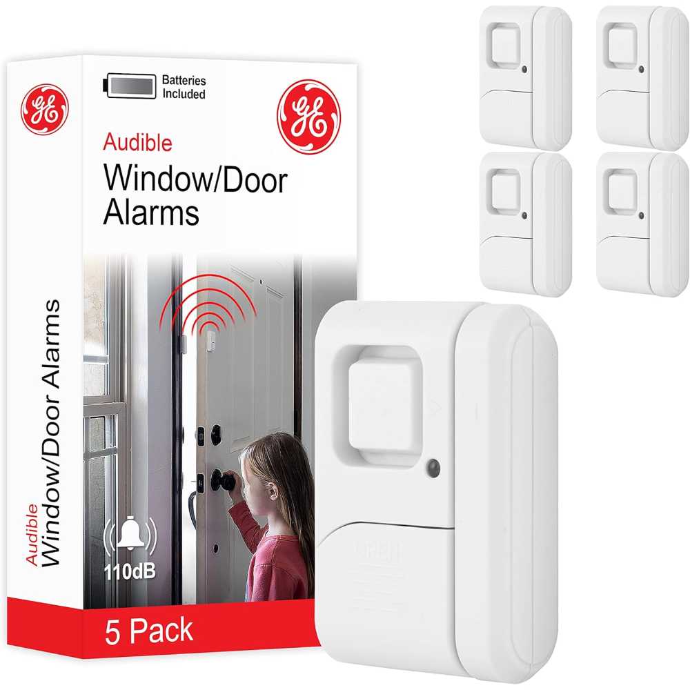 5-Pack GE Window & Door Security Alarm