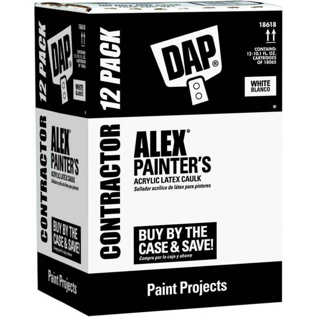 12-Pack DAP Alex Painter's Acrylic Latex Caulk, 10.1 oz.