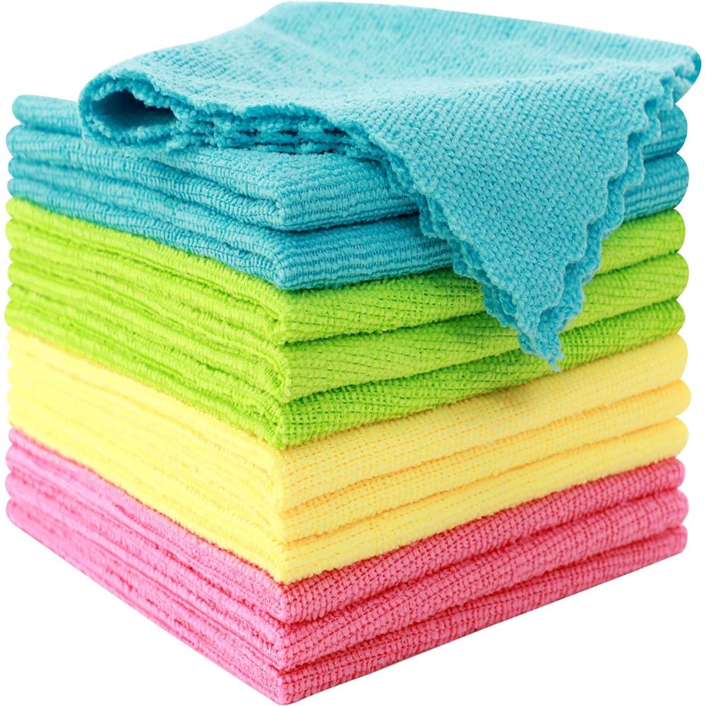 12-Pack Moonqueen Microfiber Cloths (12" x 12")