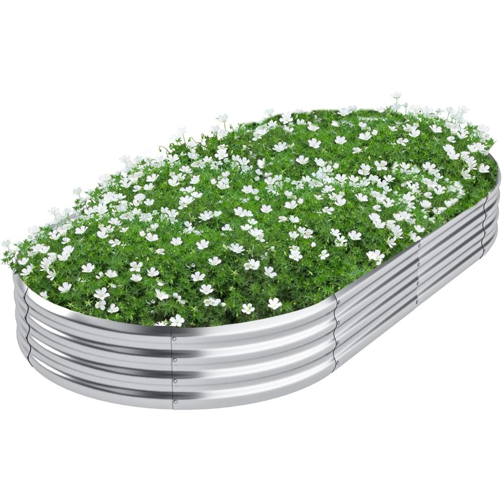 Deryoni 8' x 4' Galvanized Raised Garden Bed