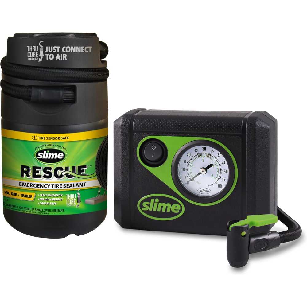 Slime Smart Spair Plus Flat Tire Repair Kit