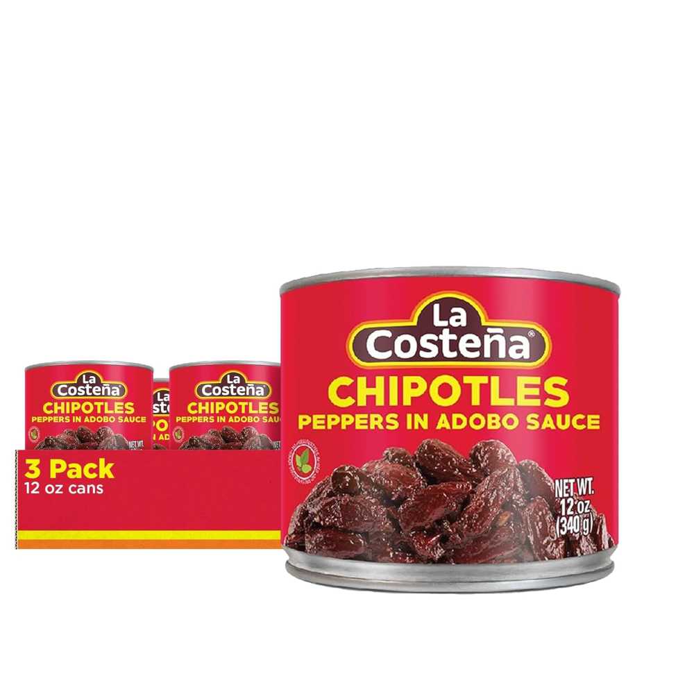 3-Pack La Costeña Chipotle Peppers in Adobo Sauce, 12 oz.