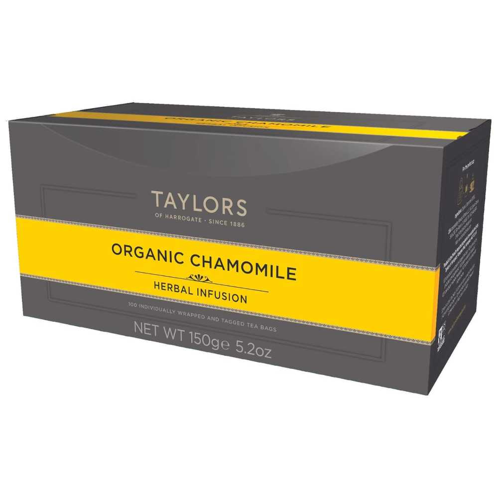 100-Pack Taylors of Harrogate Organic Chamomile Herbal Teabags