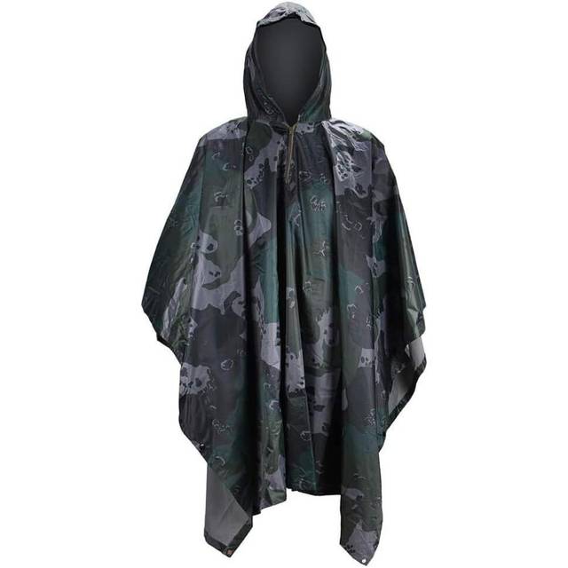 LOOGU Military Camouflage Rain Poncho