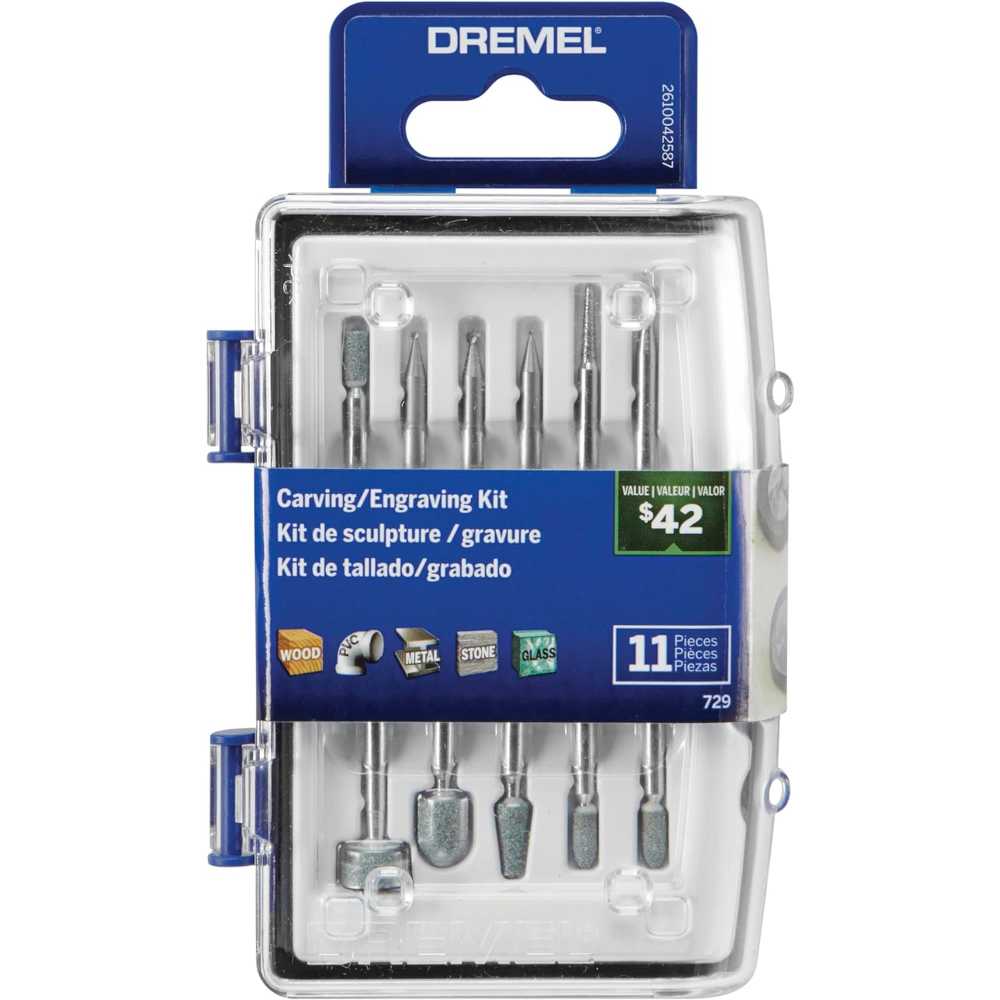 Dremel 11-Piece Carving & Engraving Rotary Tool Accessories Kit