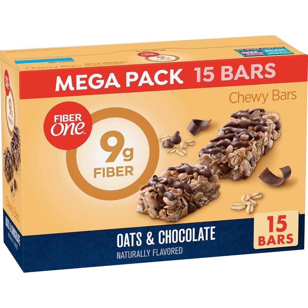Prime: 15-Pack Fiber One Chewy Bars (Oats & Chocolate)