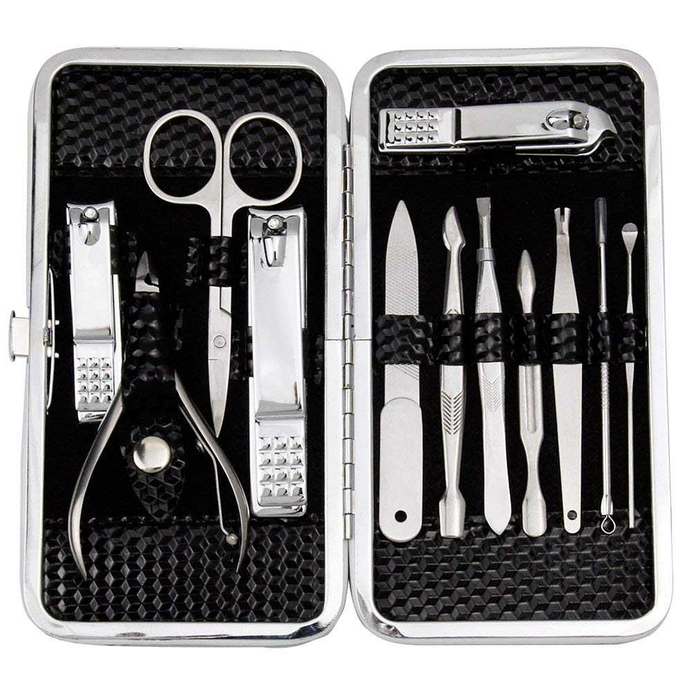 Zizzon 12-Piece Stainless Steel Professional Grooming Kit