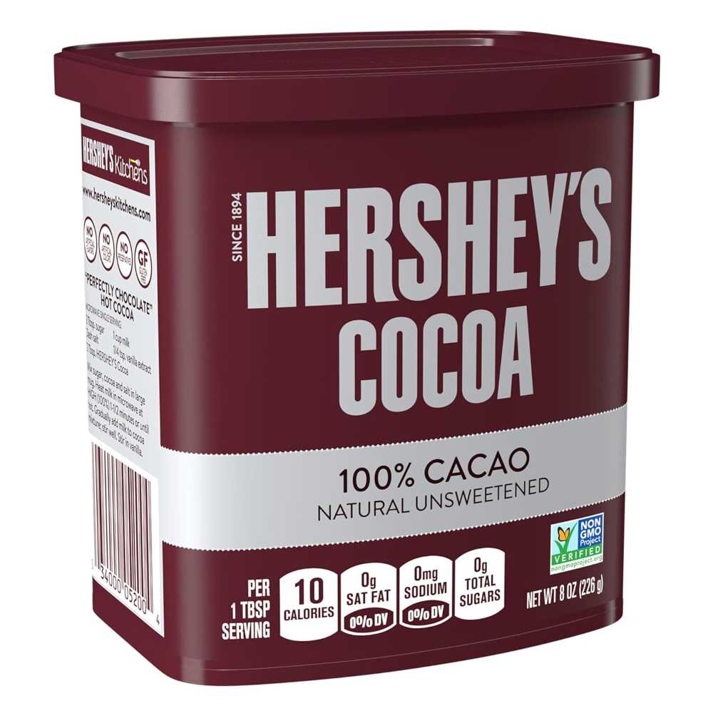 Hershey's Natural Unsweetened Cocoa Powder, 8 oz.