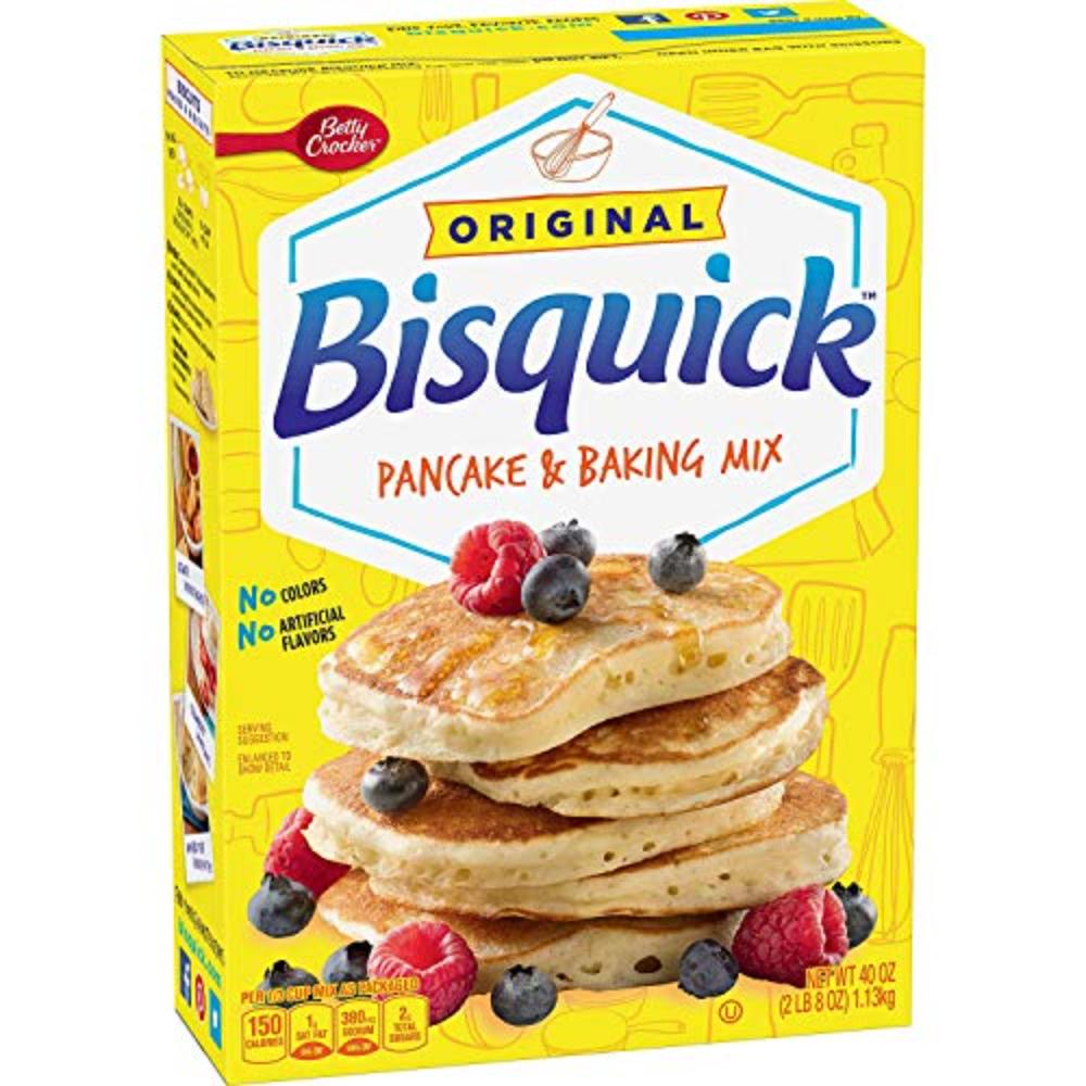 2-Pack Betty Crocker Bisquick Pancake and Baking Mix, 40 oz.