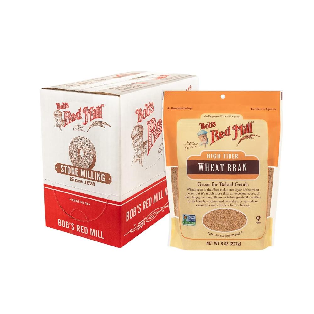 4-Pack Bob's Red Mill Wheat Bran, 8 oz.