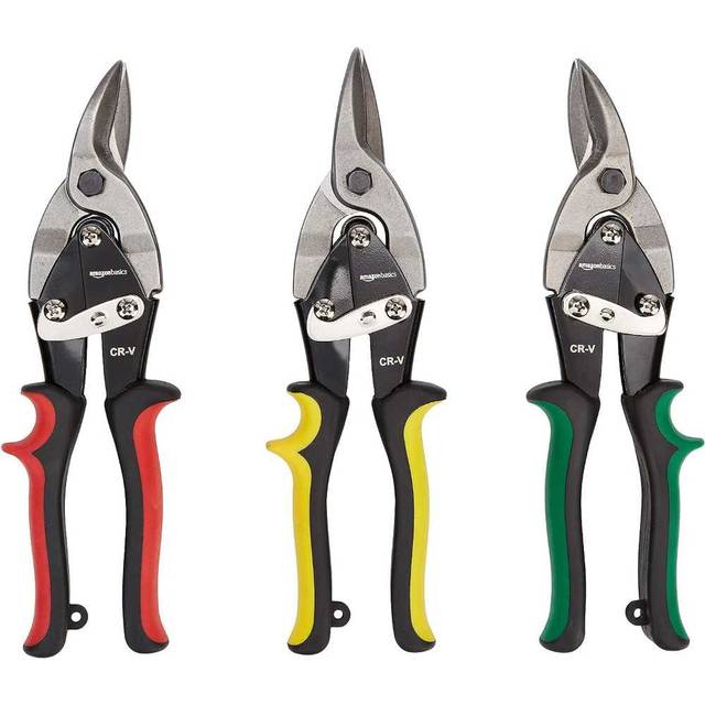 Amazon Basics 3-Piece Aviation Snip Set