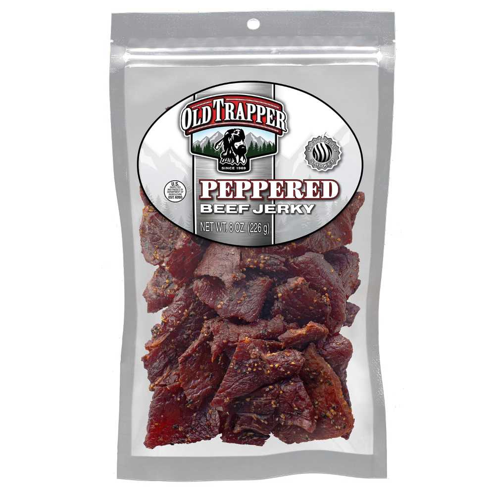 Old Trapper Peppered Beef Jerky, 8 oz.