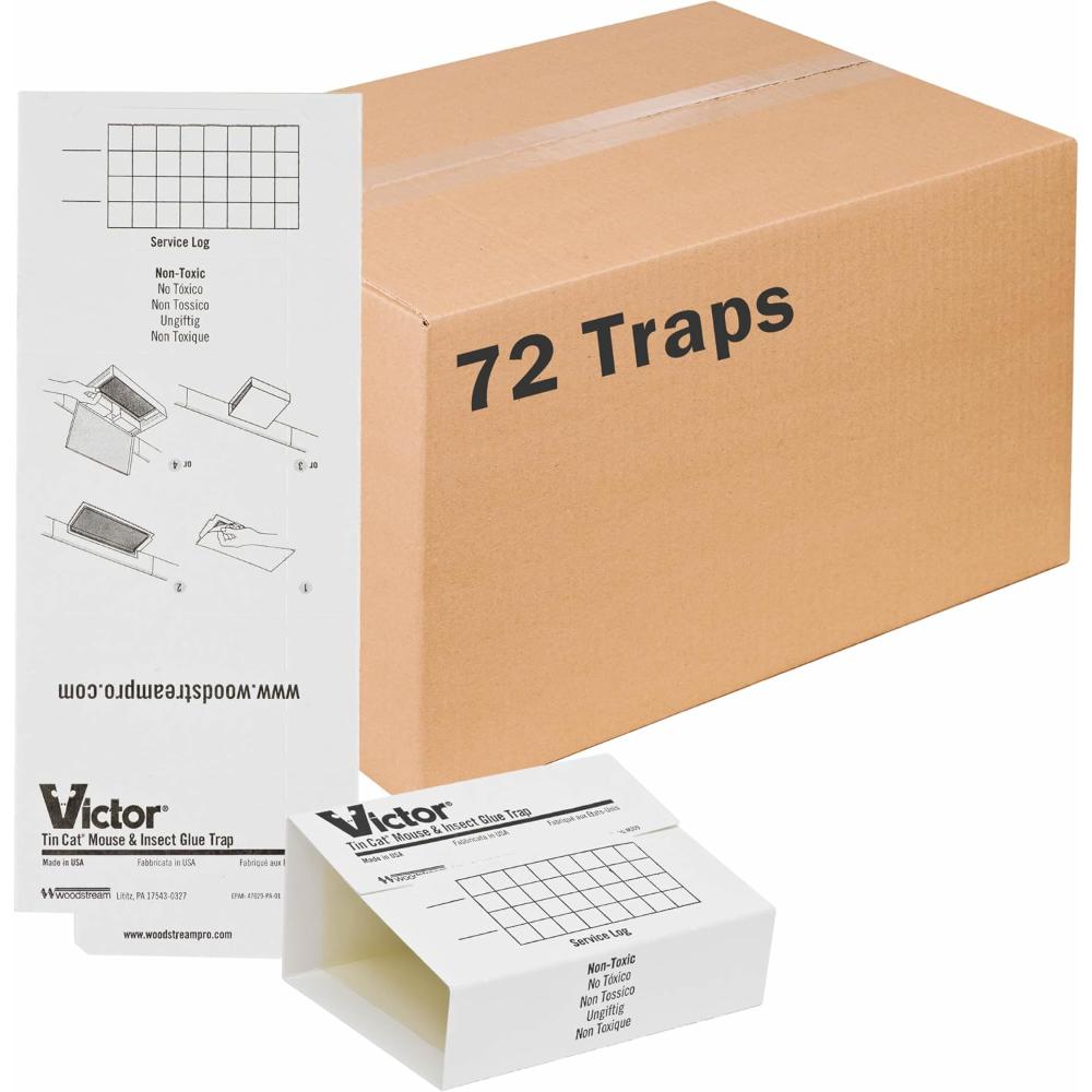 72-Pack Victor Rodent & Insect Glue Trap