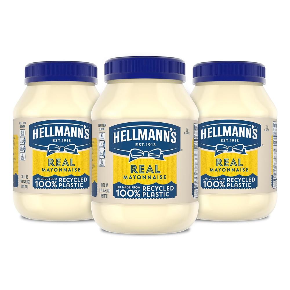 3-Pack Hellmann's Real Mayonnaise, 30 oz.