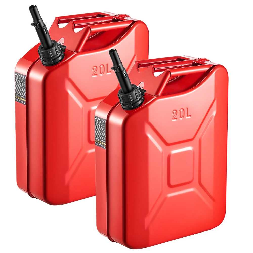 2-Pack VEVOR 5.3 gal. Jerry Fuel Can ($20.45/Each)