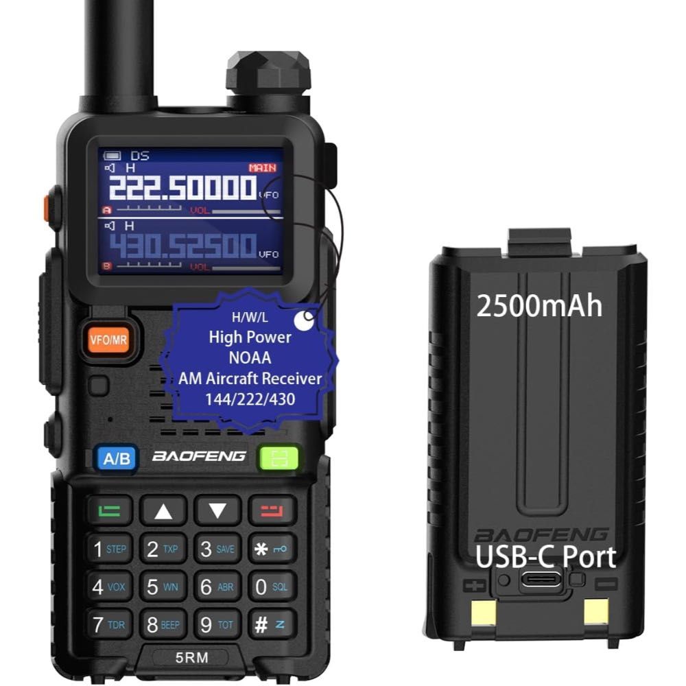 Baofeng 5RM 8W USB-C Ham Radio Kit