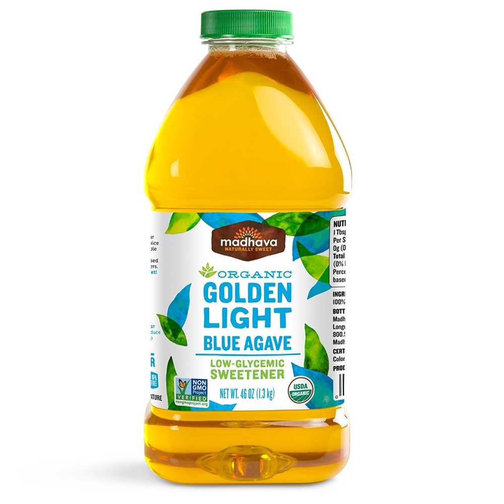 2-Pack Madhava Organic Light Agave Low-Glycemic Sweetener, 46 oz.