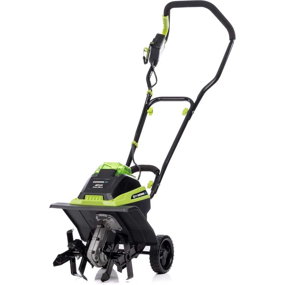 Earthwise Power Tools 11" 40V Cordless Electric Tiller/Cultivator w/ 4Ah Battery & Charger