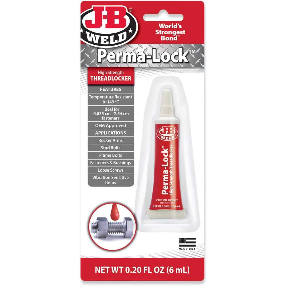 J-B Weld Perma-Lock High Strength Threadlocker, 6 ml.