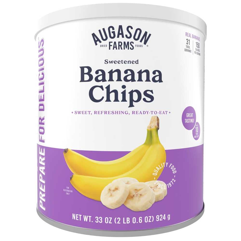 Augason Farms Banana Chips #10 Can
