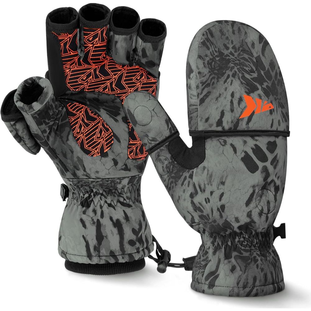 KastKing PolarBlast Convertible Fishing Mittens/Gloves