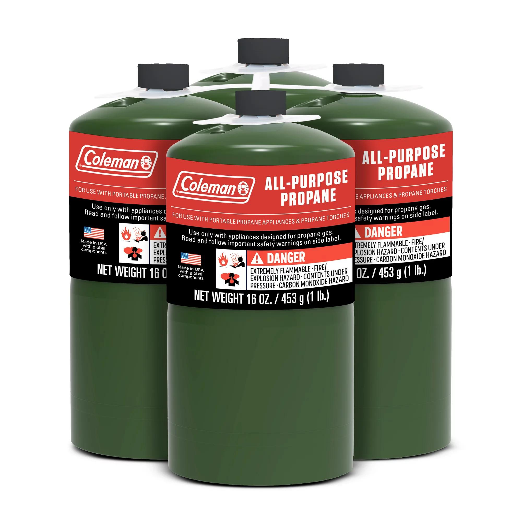 4-Pack Coleman All Purpose Propane Gas Cylinder, 16 oz.