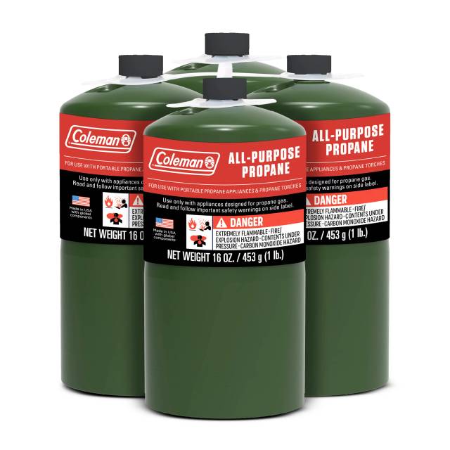 4-Pack Coleman All Purpose Propane Gas Cylinder, 16 oz.