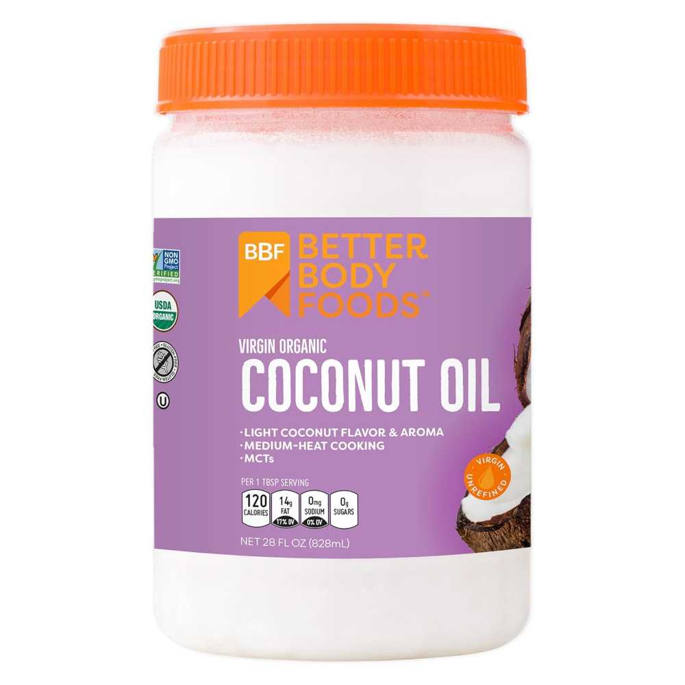 BetterBody Foods Organic Unrefined Coconut Oil, 28 oz.