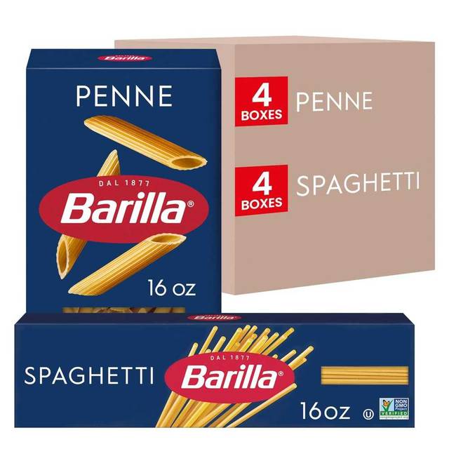 8-Pack Barilla Penne & Spaghetti Pasta Variety Pack, 16 oz.