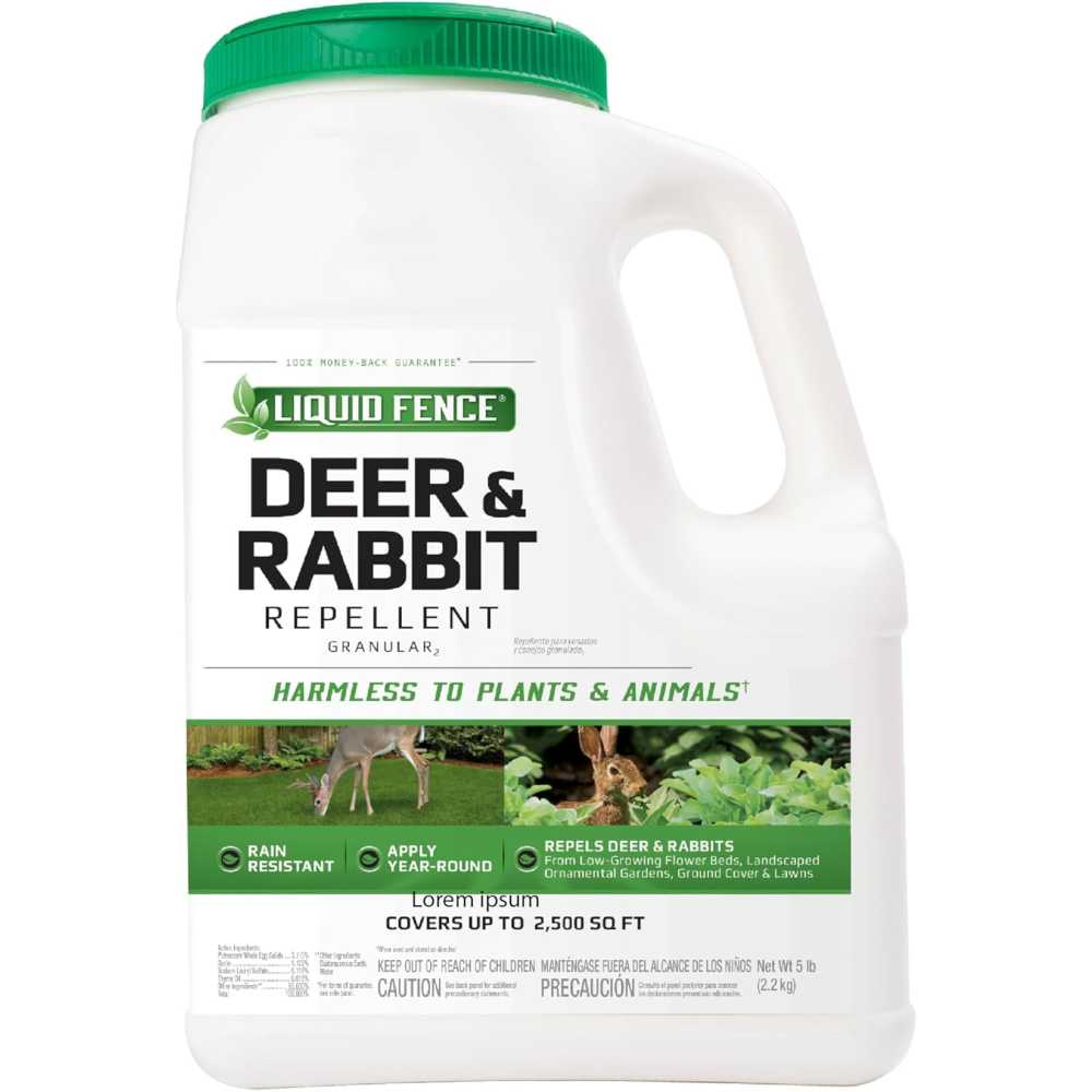 Liquid Fence Granular Deer & Rabbit Repellent, 5 lb.