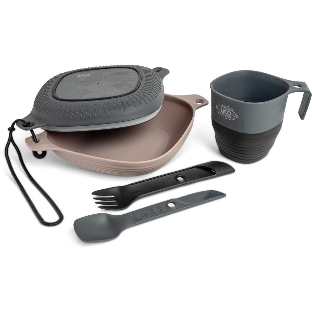 UCO 6-Piece Backpacking Camping Mess Kit