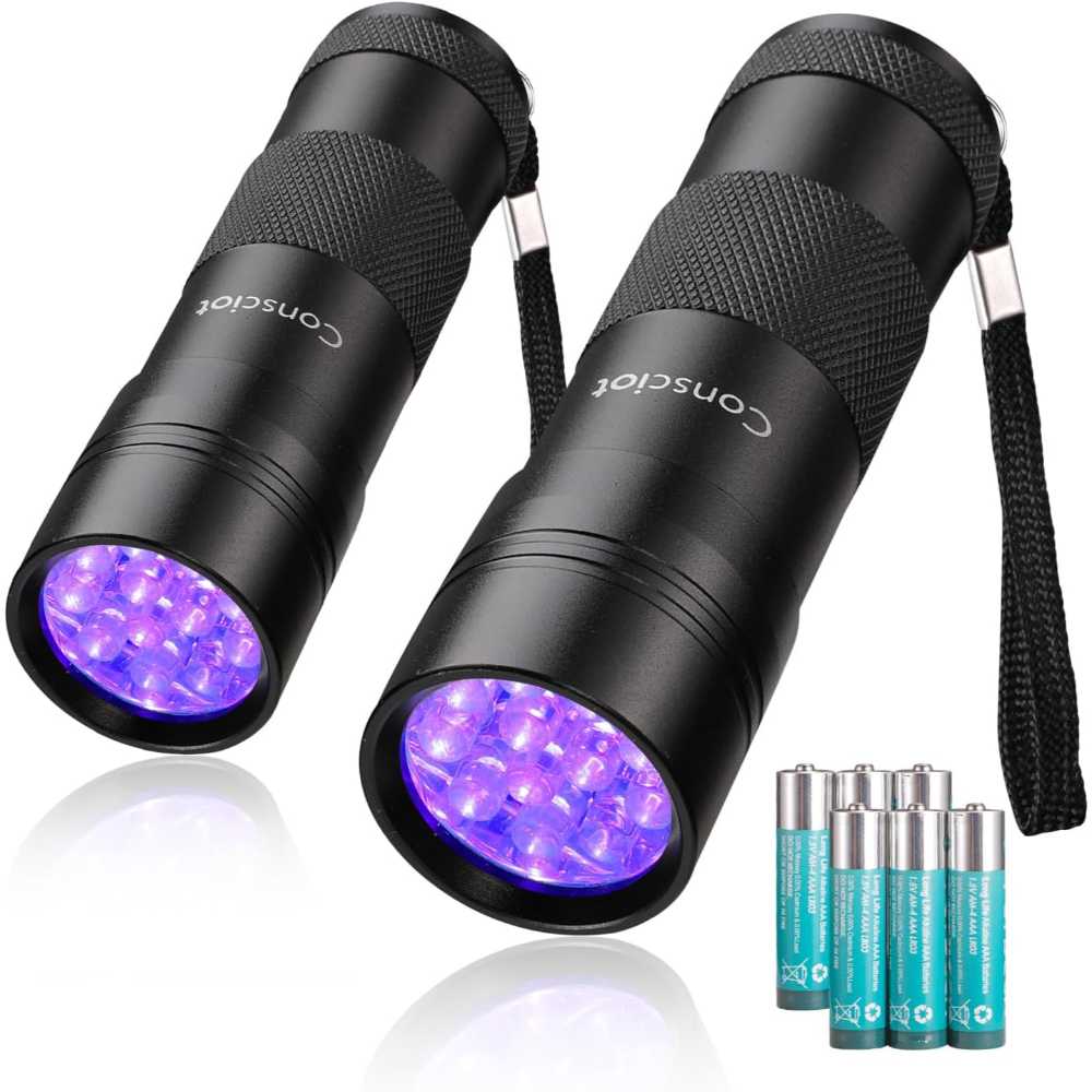 2-Pack Consciot UV Flashlight