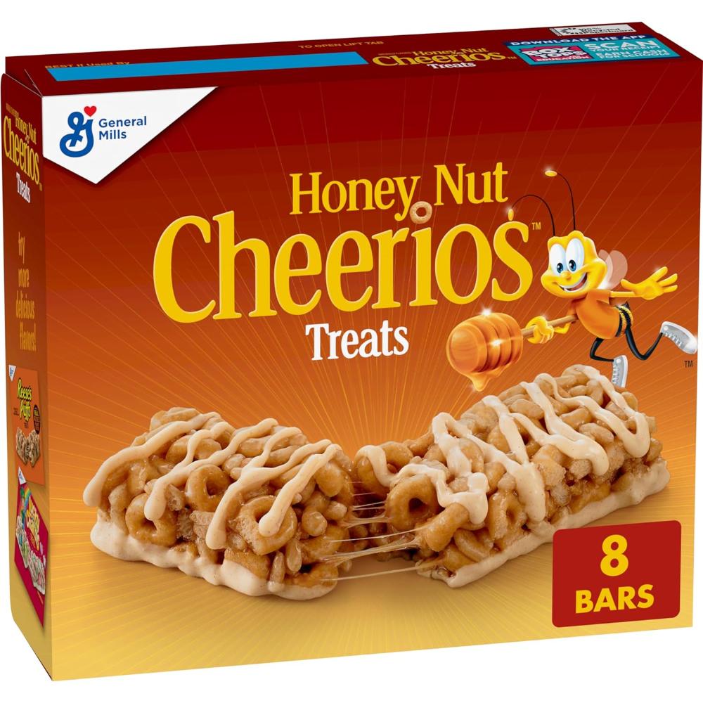 8-Pack Honey Nut Cheerios Breakfast Cereal Treat Bars
