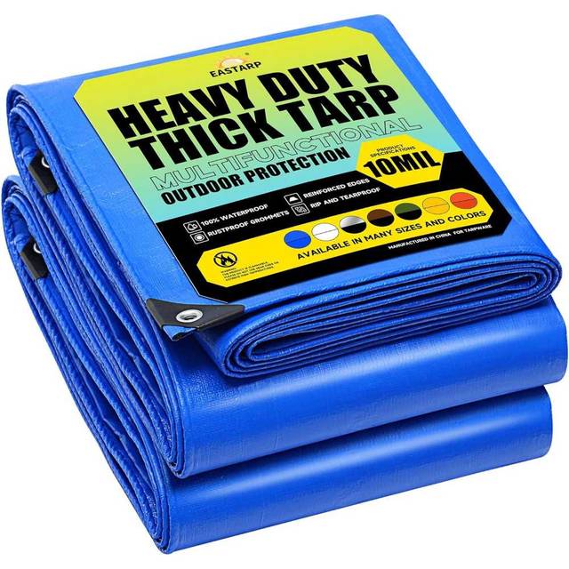Eastarp Heavy Duty 10' x 10' 10-Mil Tarp