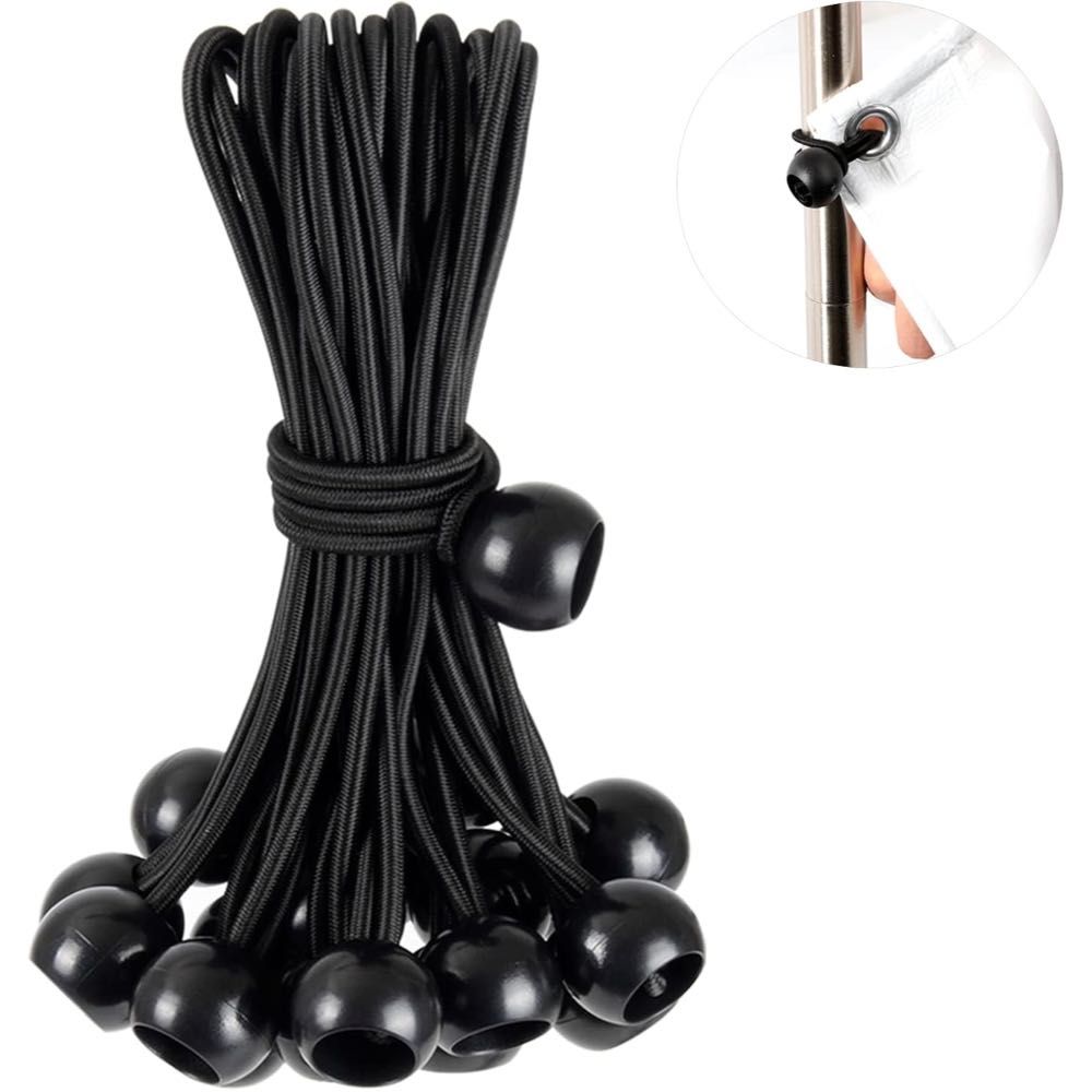30-Pack Kinzomor 9" Bungee Cord Tie Downs w/ Balls
