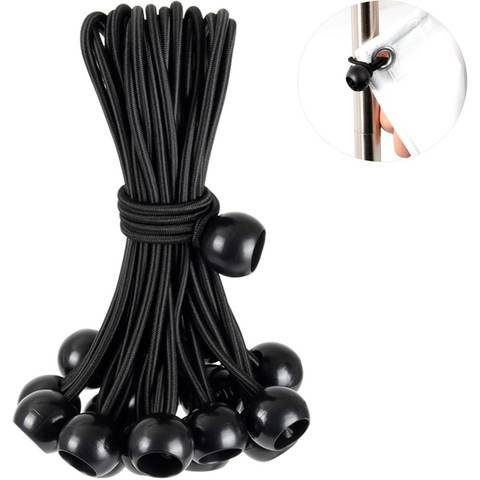 30-Pack Kinzomor 9" Bungee Cord Tie Downs w/ Balls
