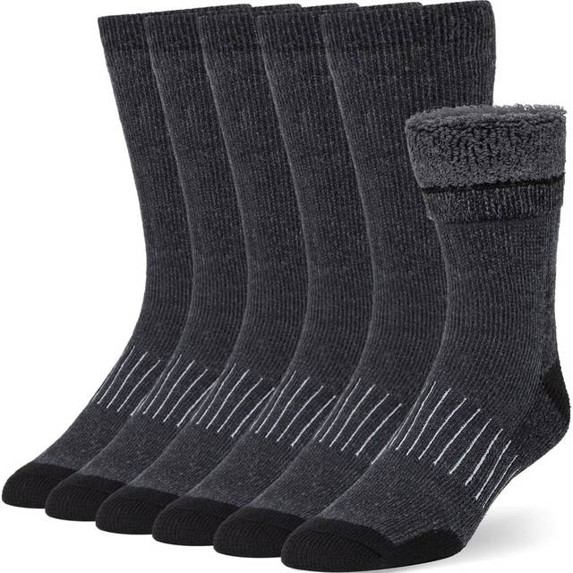 3-Pairs Buttons & Pleats Merino Wool Thermal Socks (M/L)