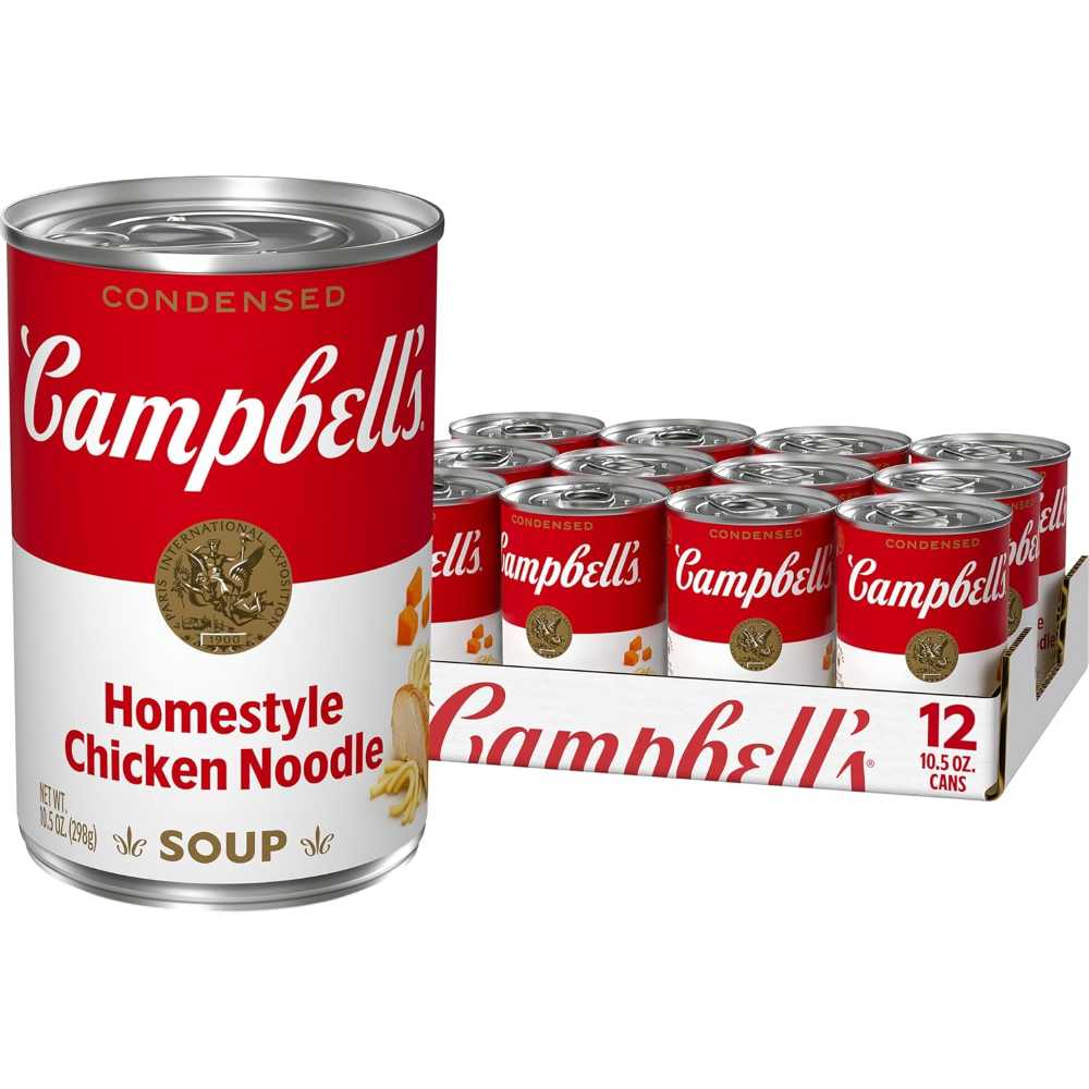 12-Pack Campbell's Condensed Homestyle Chicken Noodle Soup, 10.5 oz.