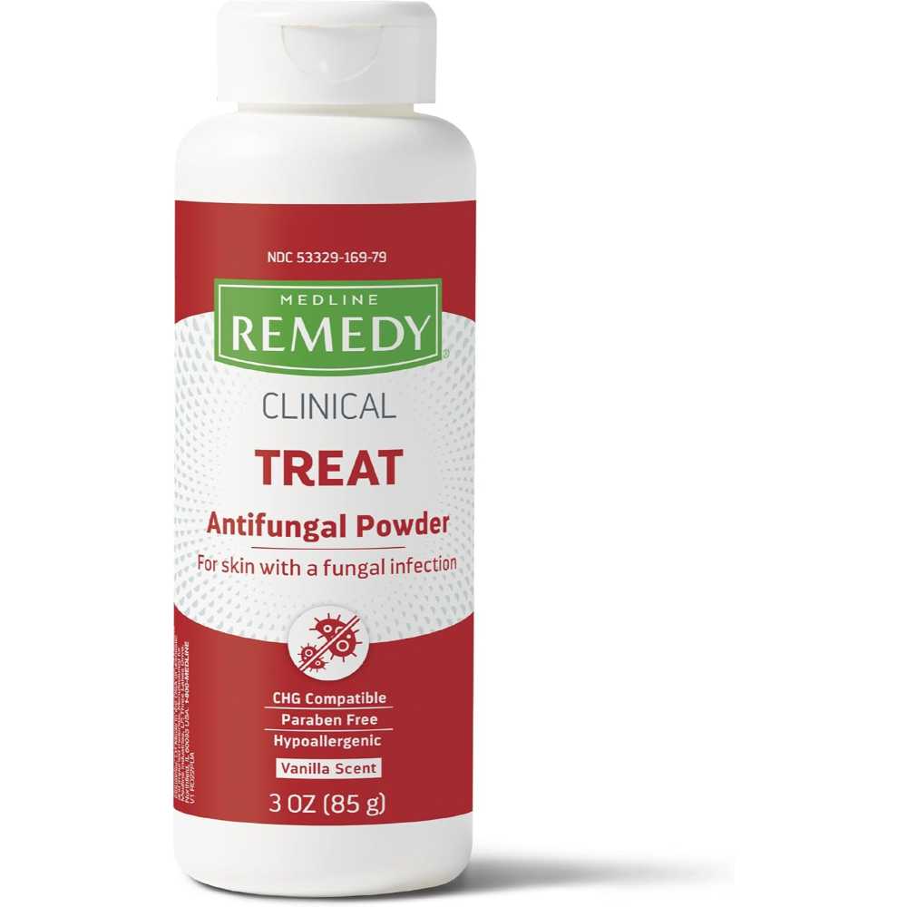 Medline Remedy Clinical Antifungal Powder, 3 oz.