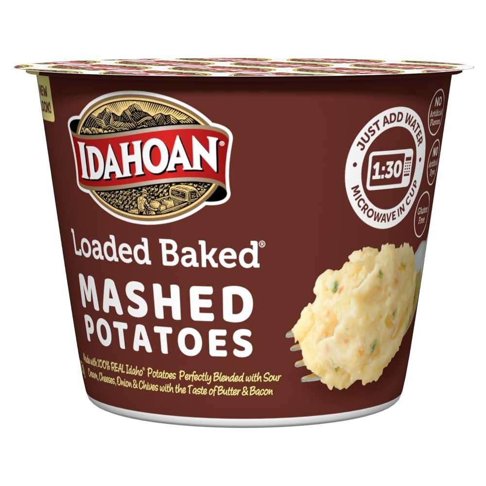 10-Pack Idahoan Loaded Baked Mashed Potatoes Cup, 1.5 oz.