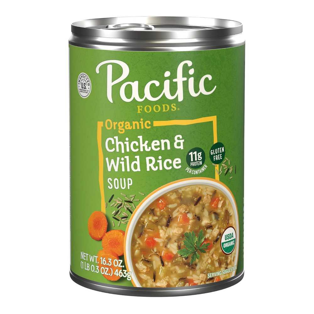 Pacific Foods Organic Chicken and Wild Rice Soup, 16.3 oz.