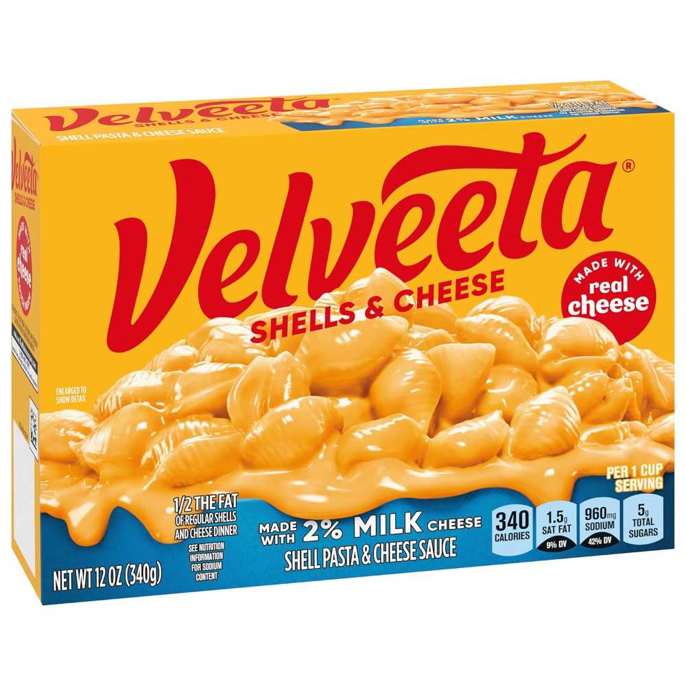 Velveeta Shells & Cheese Pasta w/ Cheese Sauce, 12 oz. (2% Milk)